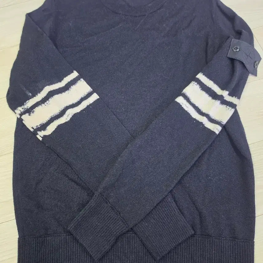 [BUNJANG] Stone Island Navy Knit Sweater / 정품)스톤아일랜드 네이비 니트