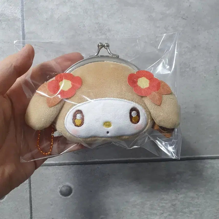 [BUNJANG] Sanrio My Melody Houjicha Gamaguchi Coin Purse / 산리오 마이멜로디 호우지차 가마구치 동전지갑
