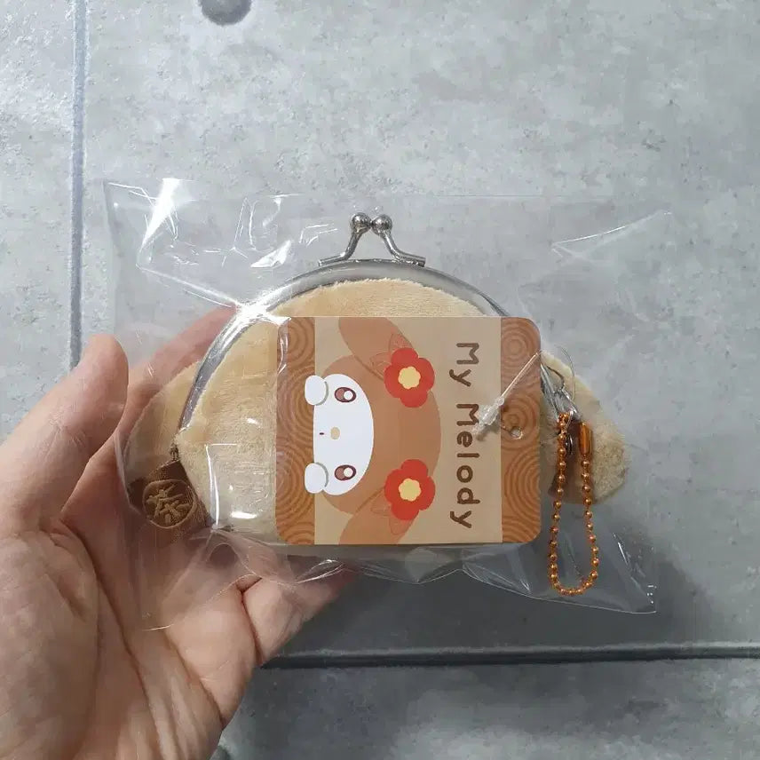 [BUNJANG] Sanrio My Melody Houjicha Gamaguchi Coin Purse / 산리오 마이멜로디 호우지차 가마구치 동전지갑