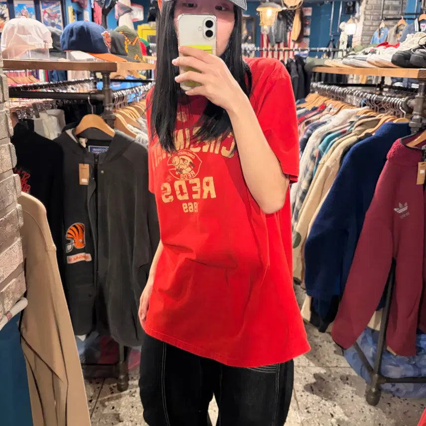[BUNJANG] MLB Ringspun Lettering Short Sleeve T-shirt / MLB 링스펀 레터링 반팔