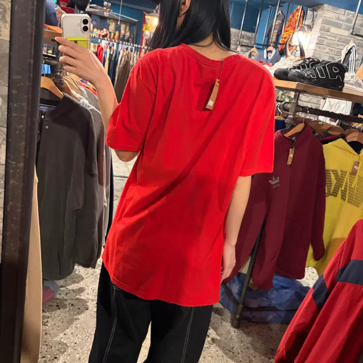 [BUNJANG] MLB Ringspun Lettering Short Sleeve T-shirt / MLB 링스펀 레터링 반팔