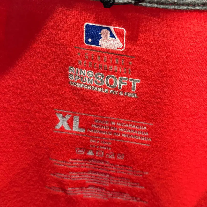 [BUNJANG] MLB Ringspun Lettering Short Sleeve T-shirt / MLB 링스펀 레터링 반팔