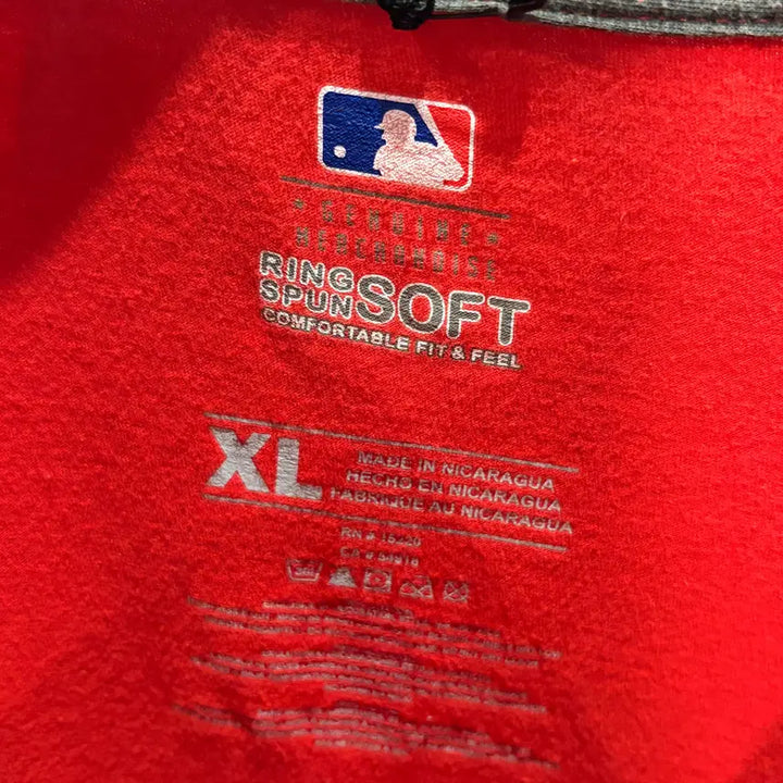 [BUNJANG] MLB Ringspun Lettering Short Sleeve T-shirt / MLB 링스펀 레터링 반팔