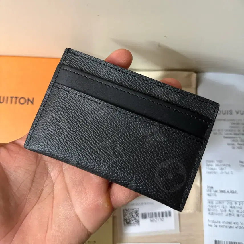 [BUNJANG] Louis Vuitton Eclipse Card Wallet Black / [풀구성/백화점] 루이비통 이클립스 카드지갑 블랙