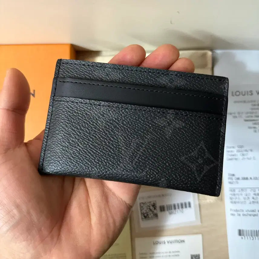 [BUNJANG] Louis Vuitton Eclipse Card Wallet Black / [풀구성/백화점] 루이비통 이클립스 카드지갑 블랙