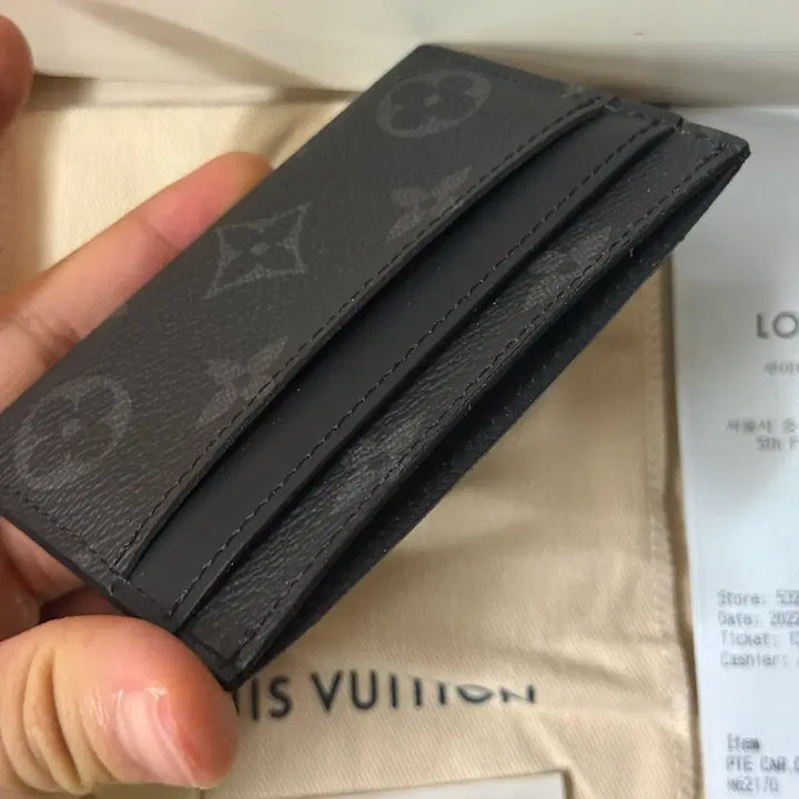 [BUNJANG] Louis Vuitton Eclipse Card Wallet Black / [풀구성/백화점] 루이비통 이클립스 카드지갑 블랙