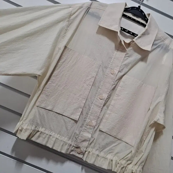 [BUNJANG] Ivory Summer Short Field Jacket / 아이보리 여름 숏 야상 점퍼