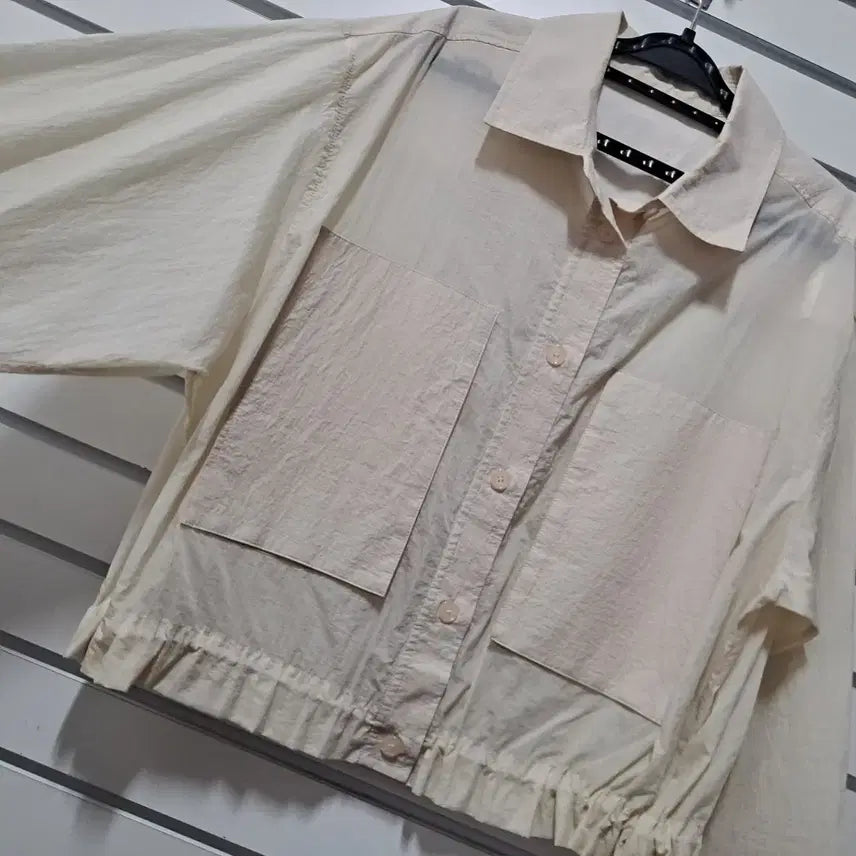 [BUNJANG] Ivory Summer Short Field Jacket / 아이보리 여름 숏 야상 점퍼