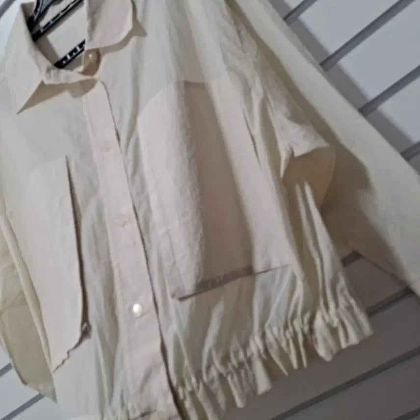 [BUNJANG] Ivory Summer Short Field Jacket / 아이보리 여름 숏 야상 점퍼