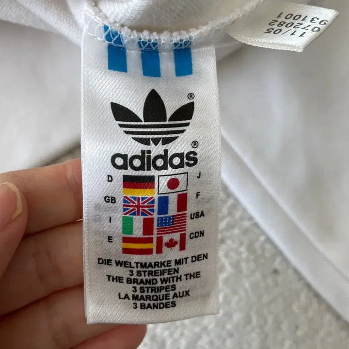 [BUNJANG] Adidas Europa Deluxe White Black Jersey / 100 아디다스 유로파 화이트 디럭스 흰검 져지