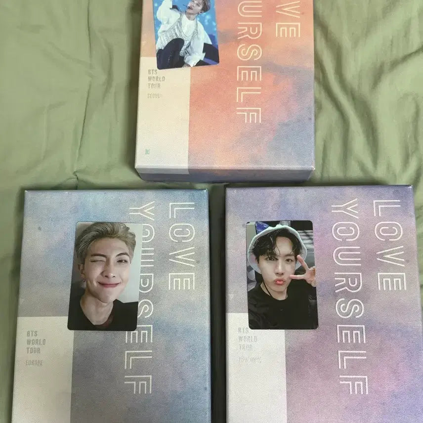 [BUNJANG] BTS Love Yourself Concert DVD Photocard Bundle Set RM J-Hope Jimin / 방탄 럽셀콘 유럽 뉴욕 서울 디비디 포카 풀셋 양도 남준 호석 지민
