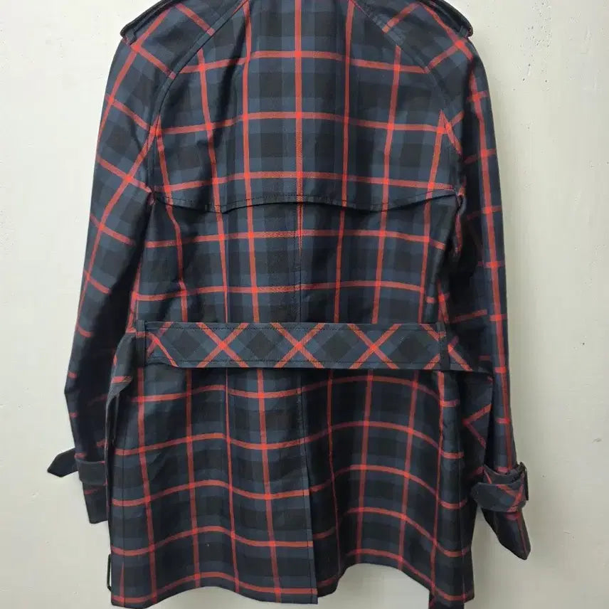 [BUNJANG] Coach Check Trench Coat / 코치 체크 트렌치 코트 더블 버튼