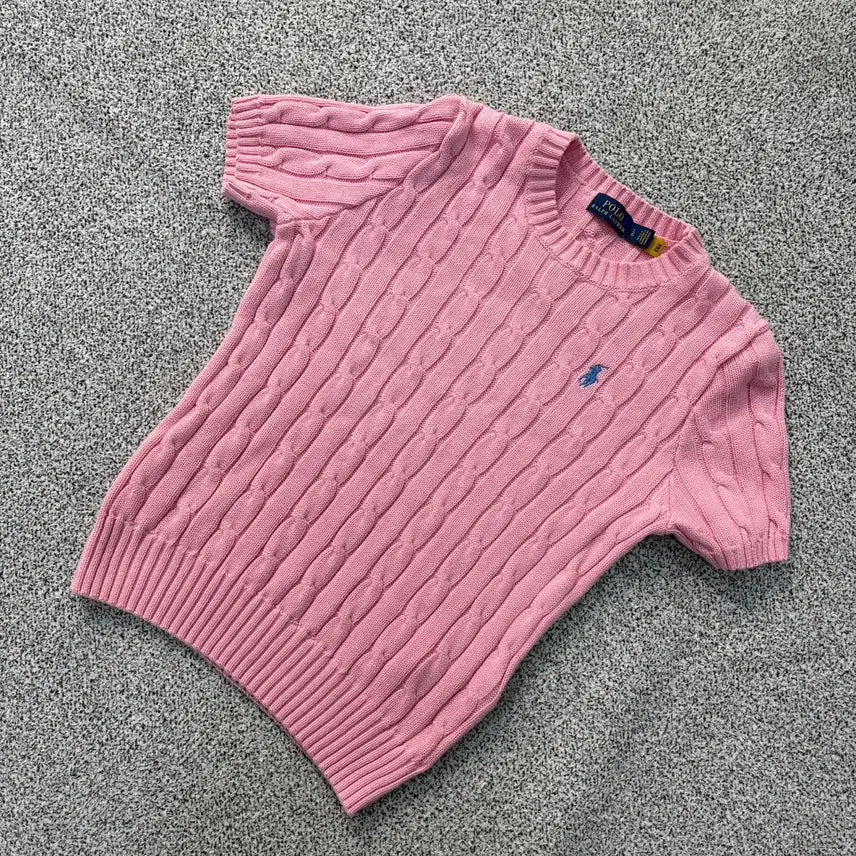 [SOLD OUT] LG 폴로 여성 케이블 니트 반팔 0325J
