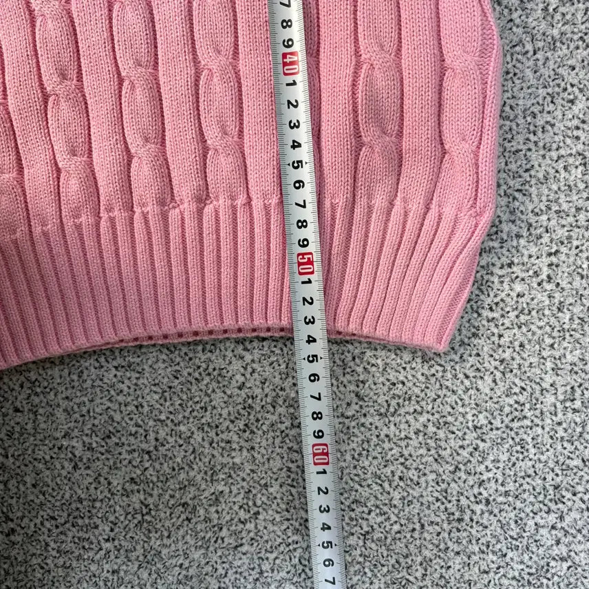 [SOLD OUT] LG 폴로 여성 케이블 니트 반팔 0325J