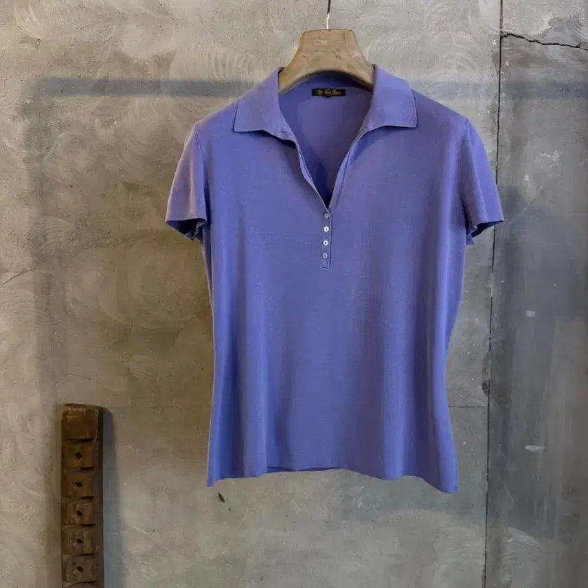 [BUNJANG] Loro Piana Open Collar Neck T-shirt Women&