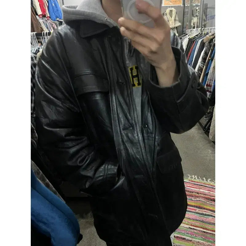 [BUNJANG] IXI:Z Lambskin Car Coat / IXI:Z 양가죽 카코트