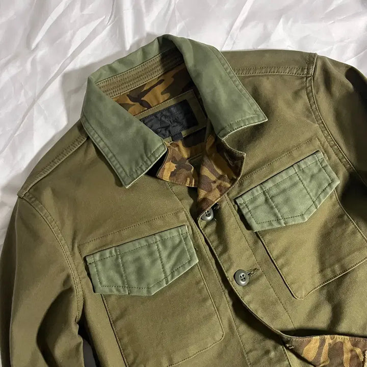 [BUNJANG] Luv Maison Jack Rose Camo Military Jacket / Luv Maison . 잭로즈 카모 밀리터리 자켓