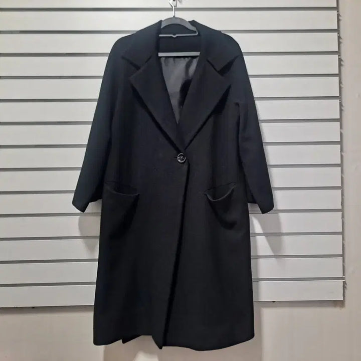 [BUNJANG] Generic Black Spring Long Coat (Size 77) / 여성 블랙 봄 롱코트 77/옷장꾸미기