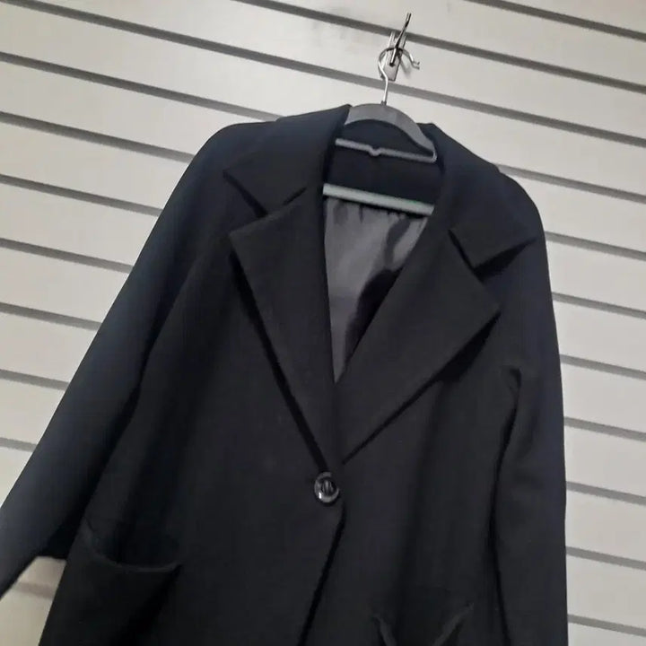 [BUNJANG] Generic Black Spring Long Coat (Size 77) / 여성 블랙 봄 롱코트 77/옷장꾸미기
