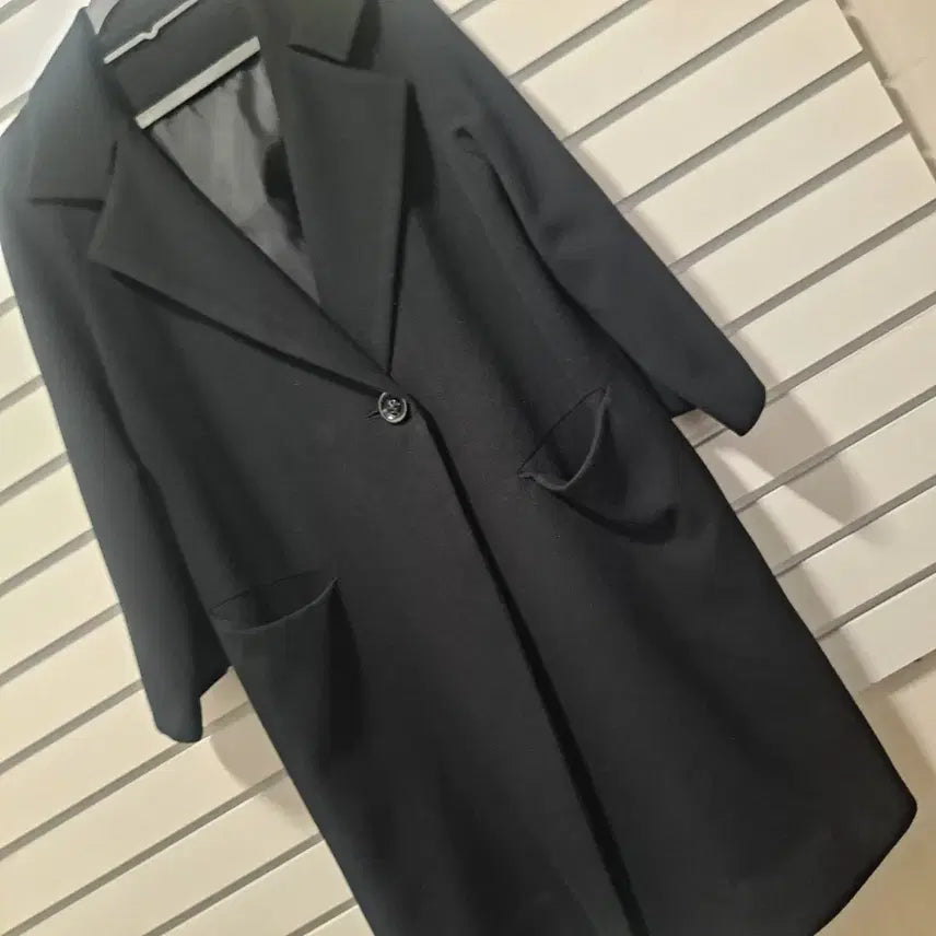 [BUNJANG] Generic Black Spring Long Coat (Size 77) / 여성 블랙 봄 롱코트 77/옷장꾸미기