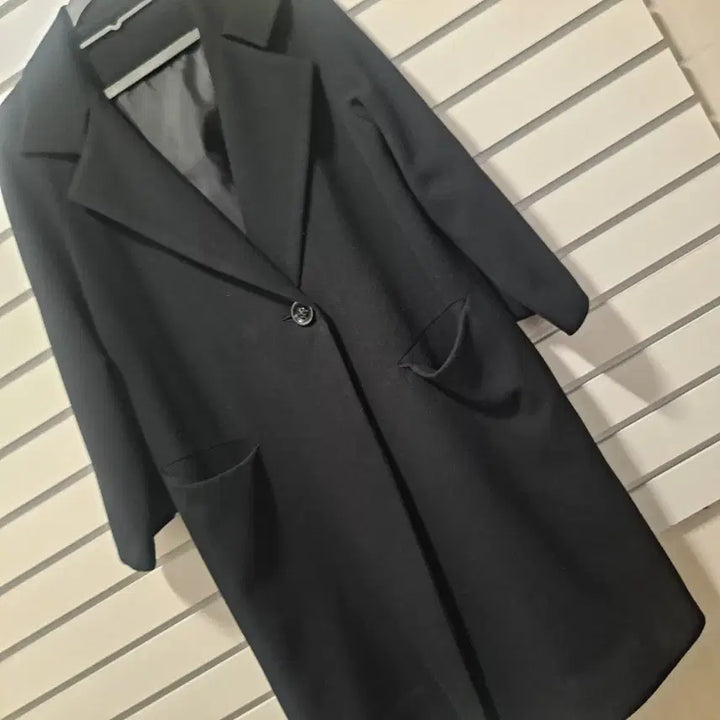 [BUNJANG] Generic Black Spring Long Coat (Size 77) / 여성 블랙 봄 롱코트 77/옷장꾸미기