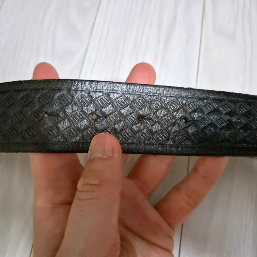 [BUNJANG] RRL Basket Weave Embossed Belt / 더블알엘 RRL 바스켓 위브 엠보스드 벨트