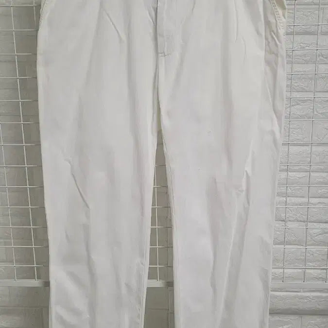 [BUNJANG] Polo Ralph Lauren Off-White Cotton Pants / [35]폴로랄프로렌 오프화이트 ykk지퍼디테일 코튼 면바지 35