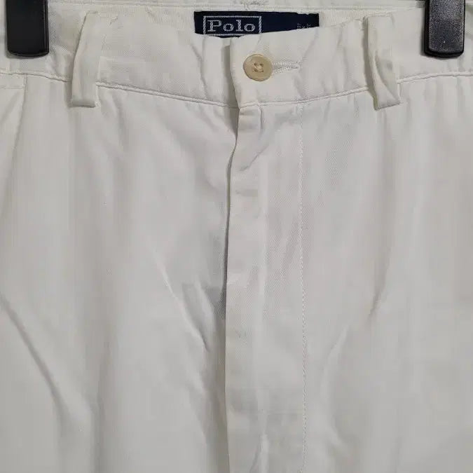 [BUNJANG] Polo Ralph Lauren Off-White Cotton Pants / [35]폴로랄프로렌 오프화이트 ykk지퍼디테일 코튼 면바지 35