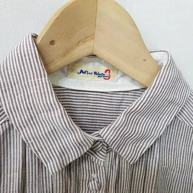 [BUNJANG] Pallas Palace Linen 100% Striped Blouse / pallas palace 린넨 100% 스트라이프 블라우스