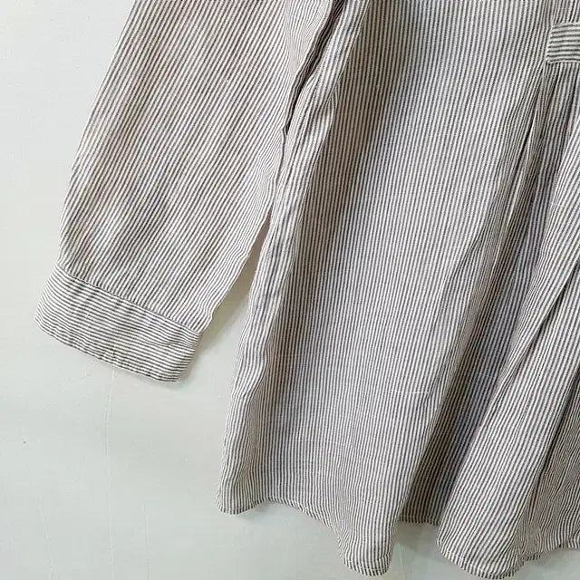 [BUNJANG] Pallas Palace Linen 100% Striped Blouse / pallas palace 린넨 100% 스트라이프 블라우스