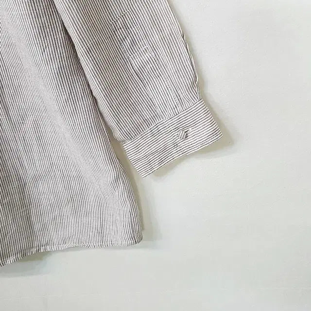 [BUNJANG] Pallas Palace Linen 100% Striped Blouse / pallas palace 린넨 100% 스트라이프 블라우스