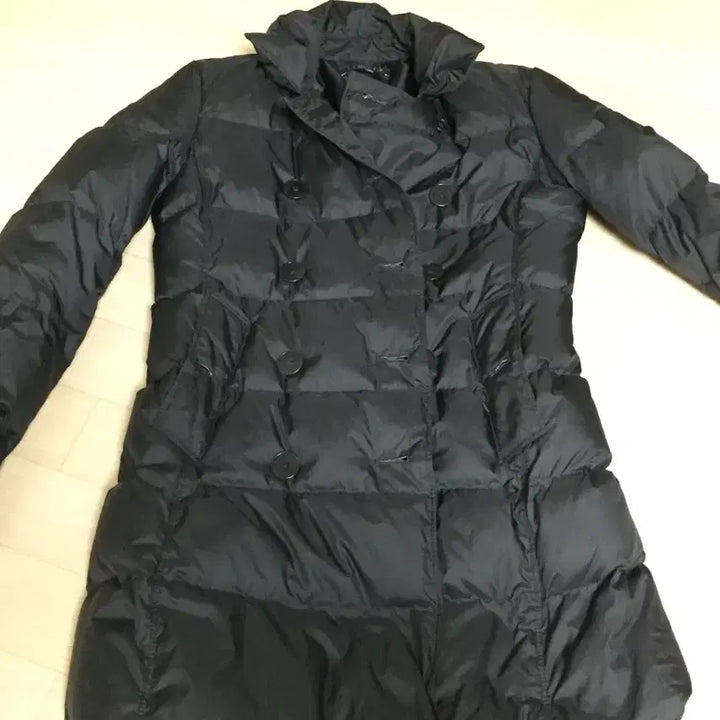 [BUNJANG] Basic Black Padded Coat / 여성 블랙 기본 패딩 코트