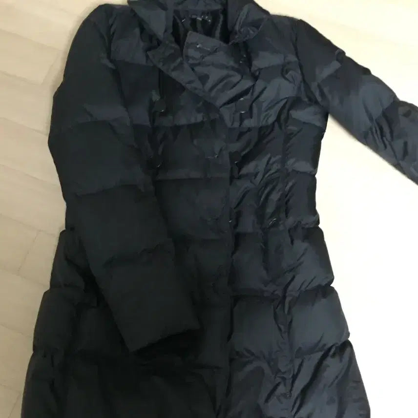 [BUNJANG] Basic Black Padded Coat / 여성 블랙 기본 패딩 코트