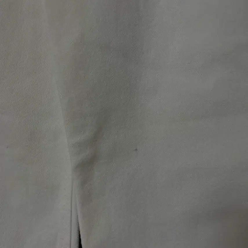 [BUNJANG] Unbranded White Fleece Trousers / [25] 기모흰통바지(새옷)