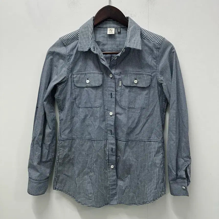 [BUNJANG] AIGLE Gingham Check Long Sleeve Shirt (Size 95) / [만원 아라비아빈티지] AIGLE 깅엄 체크 긴팔 셔츠 95