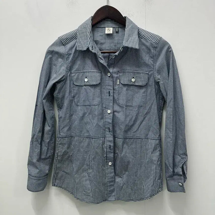 [BUNJANG] AIGLE Gingham Check Long Sleeve Shirt (Size 95) / [만원 아라비아빈티지] AIGLE 깅엄 체크 긴팔 셔츠 95
