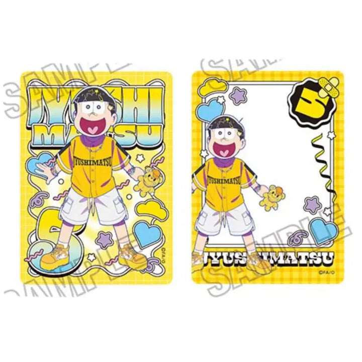 [BUNJANG] Osomatsu-san Jyushimatsu Bundle Set / 오소마츠상 데코라 포토카드 아크릴카드 캔뱃지 일괄 쥬시마츠 5