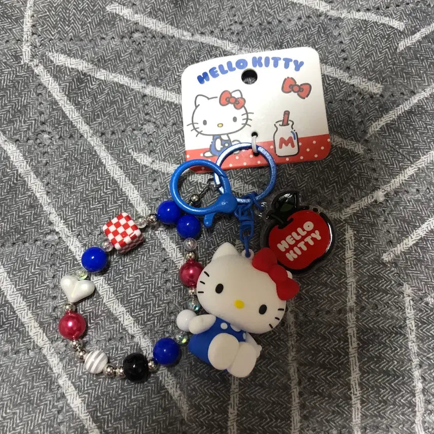 [BUNJANG] Hello Kitty Flight Attendant Figure Bundle Set / 헬로키티 승무원 저금통피규어&amp;스티커&amp;키링 세트