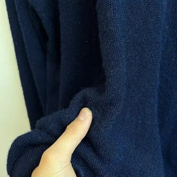 [BUNJANG] IZOD Lacoste Acrylic Cardigan Navy / 80s 아이조드 라코스테 아크릴 가디건 네이비 Made in USA