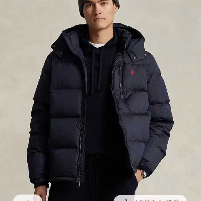 [BUNJANG] Polo Ralph Lauren Gorham Hooded Down Padded Jumper / XL/ 폴로 랄프로렌 고햄 후디드 다운 패딩 점퍼