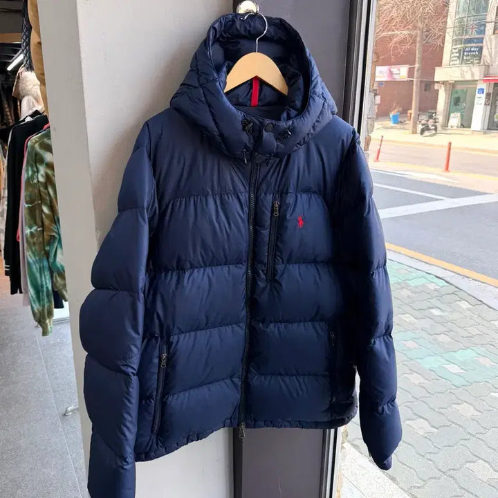 [BUNJANG] Polo Ralph Lauren Gorham Hooded Down Padded Jumper / XL/ 폴로 랄프로렌 고햄 후디드 다운 패딩 점퍼