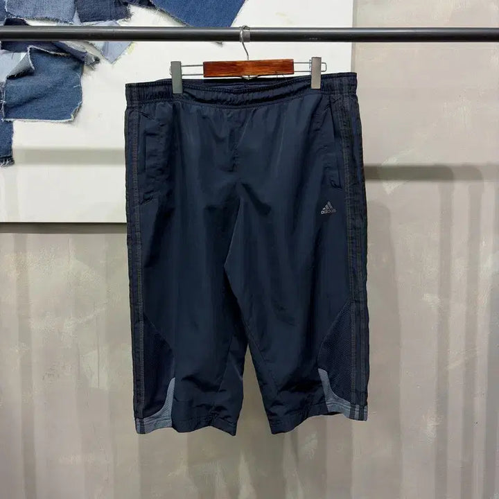 [BUNJANG] Adidas Big Size Three-Stripe Track Shorts / (빅사이즈) 아디다스 캐주얼 삼선 밴딩 트랙 반바지