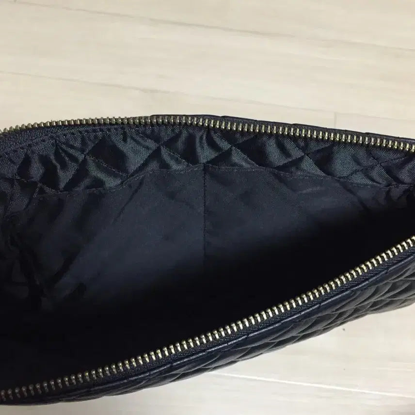 [BUNJANG] Testina Quilted Black Clutch Bag / 테스티나 퀼팅 블랙 클러치백