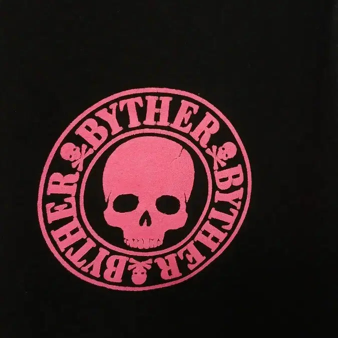 [BUNJANG] By The R Black Skull Print Tank Top / By The R 바이더알 나시 블랙 스컬 프린팅 사용감있음 트임약간뜯김