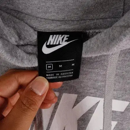 [BUNJANG] Nike Big Logo Gray Hoodie (Men&