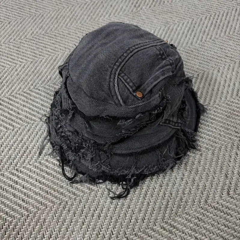 [BUNJANG] Patchwork Denim Bucket Hat / 패치워크 데님 버킷햇 v2387