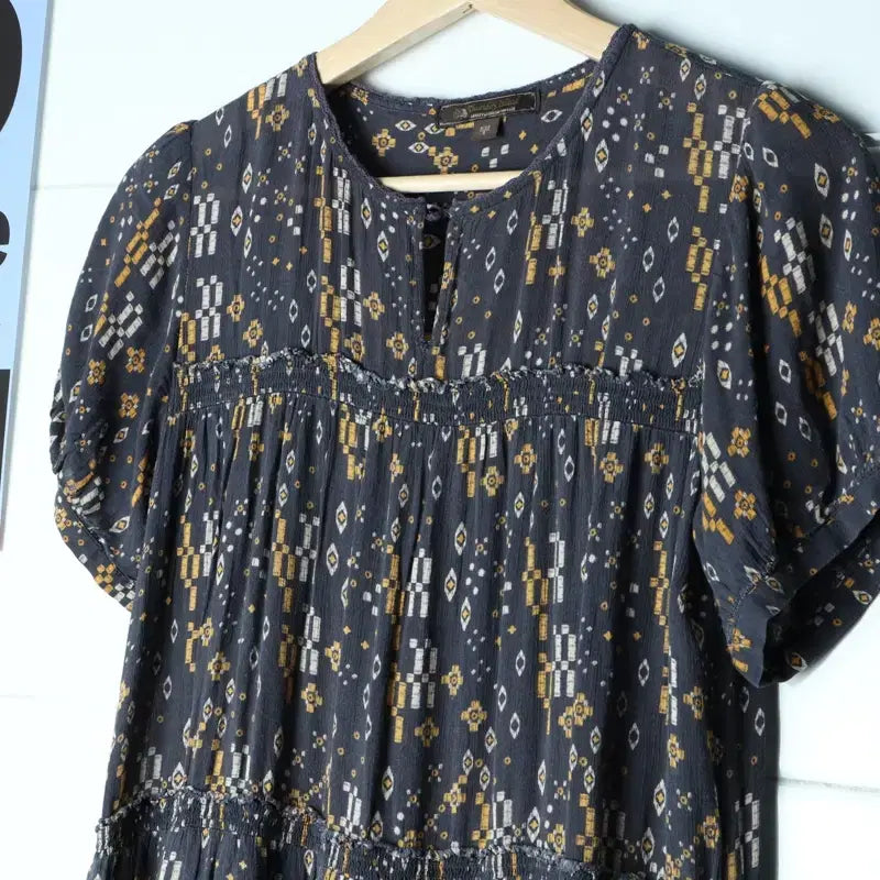 [BUNJANG] Thursday Island Patterned Thin Short-Sleeved Dress / W(S-M) 썰스데이아일랜드 드레스 원피스 패턴 얇은 반팔-17CEA