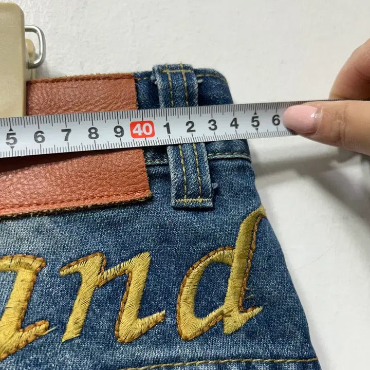 [BUNJANG] Denim Pants 7/10 Length / 데미지 워싱 7부 데님 팬츠 34사이즈