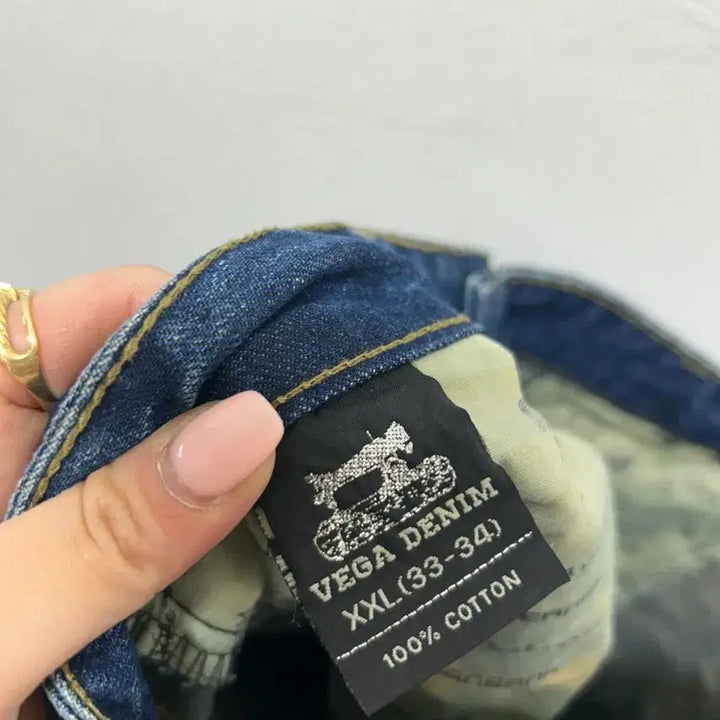 [BUNJANG] Denim Pants 7/10 Length / 데미지 워싱 7부 데님 팬츠 34사이즈