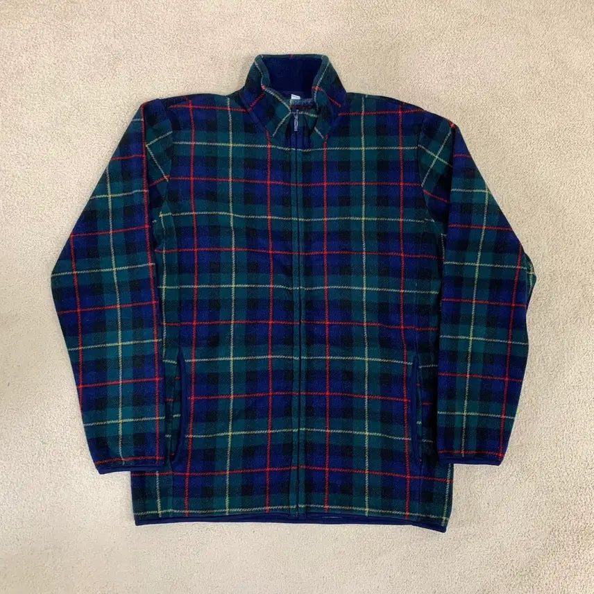 [BUNJANG] Uniqlo Tartan Check Fleece Jacket / 유니클로 타탄체크 후리스(L) 플리스 자켓